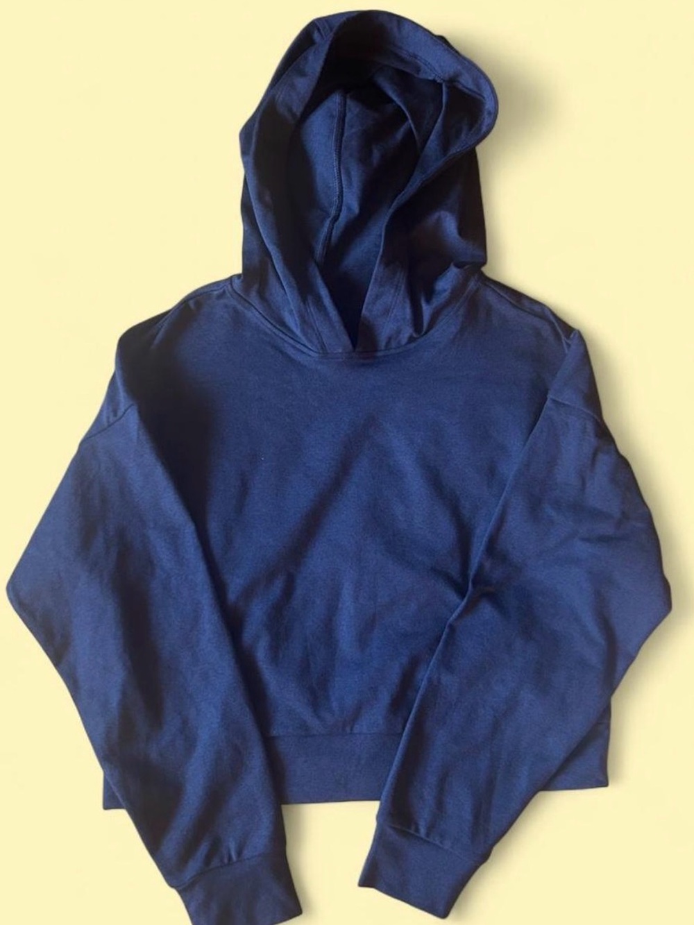 CRZYOGA Navy Crop Hoodie Size S NWT